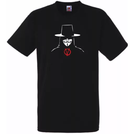 V for Vendetta férfi rövid ujjú póló