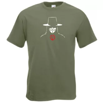 V for Vendetta férfi rövid ujjú póló