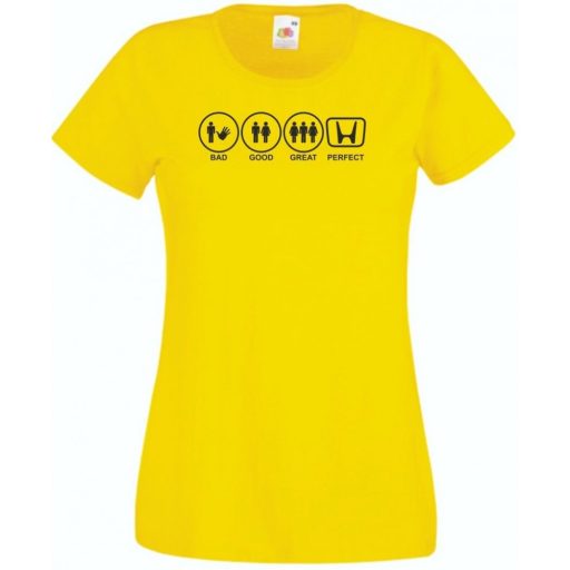 Bad Good Perfect Autó női rövid ujjú póló