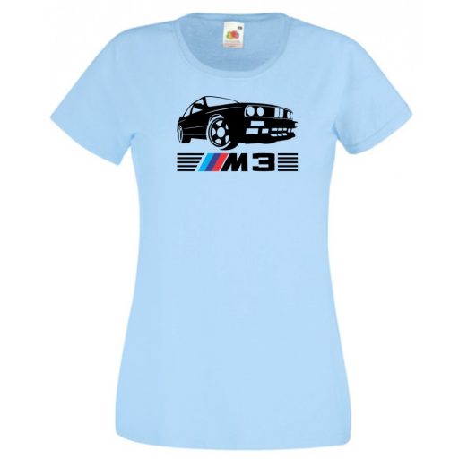 Autó fan M3 női rövid ujjú póló