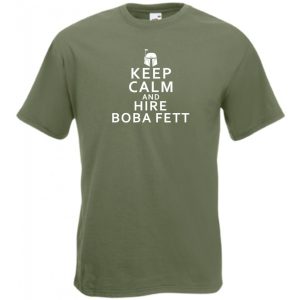 Keep Calm Boba Fett férfi rövid ujjú póló