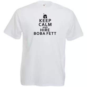 Keep Calm Boba Fett férfi rövid ujjú póló
