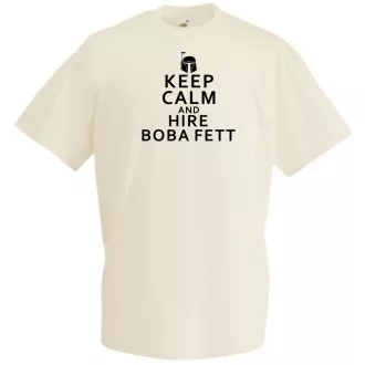 Keep Calm Boba Fett férfi rövid ujjú póló
