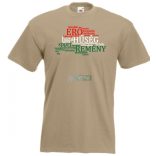 Haza, Erő, Hűség, Remény. Nagy Magyarország térkép - szavak férfi rövid ujjú póló