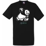 Panda harcos gyerek rövid ujjú póló