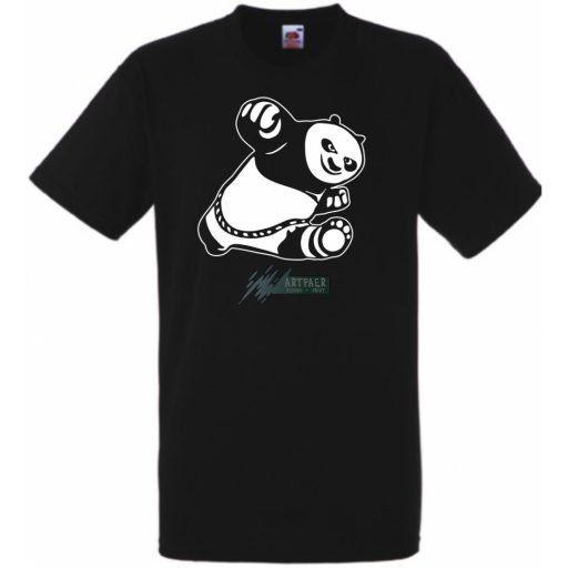 Panda harcos gyerek rövid ujjú póló