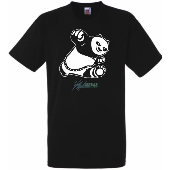 Panda harcos gyerek rövid ujjú póló