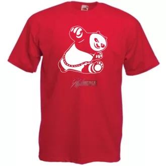 Panda harcos gyerek rövid ujjú póló