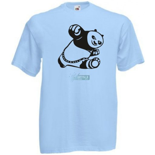 Panda harcos gyerek rövid ujjú póló