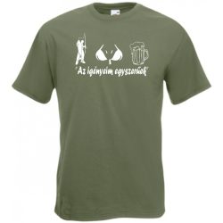   Humor - Horgász - Az igényeim egyszerűek férfi rövid ujjú póló