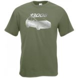 Auto fan Peugeot 3008 stencil minima férfi rövid ujjú póló