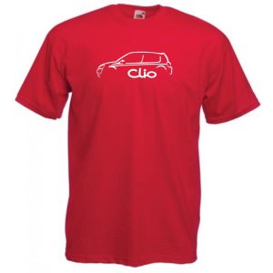 Autó fan Clio minima férfi rövid ujjú póló