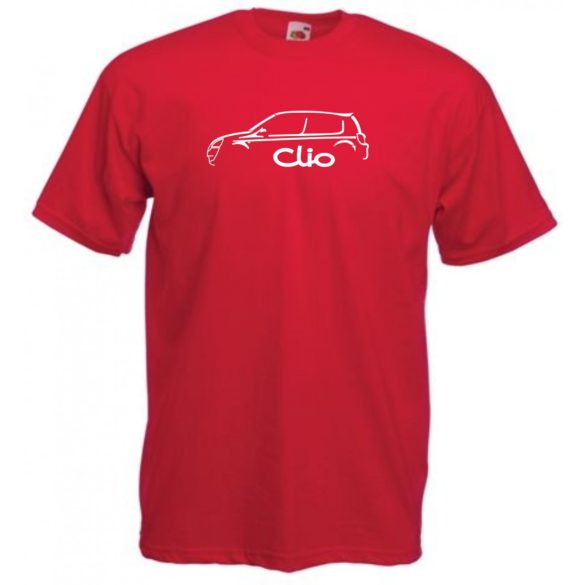 Autó fan Clio minima férfi rövid ujjú póló