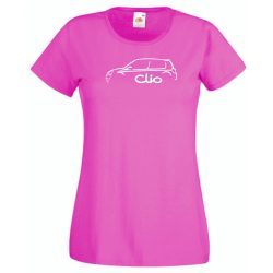 Autó fan Clio minima női rövid ujjú póló