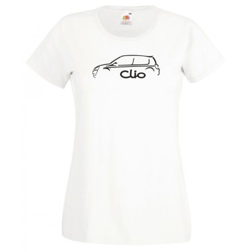 Autó fan Clio minima női rövid ujjú póló