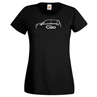 Autó fan Clio minima női rövid ujjú póló