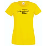 Autó fan Clio minima női rövid ujjú póló