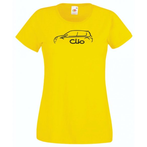 Autó fan Clio minima női rövid ujjú póló