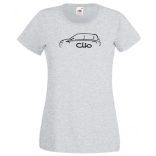 Autó fan Clio minima női rövid ujjú póló
