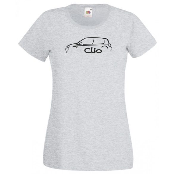 Autó fan Clio minima női rövid ujjú póló