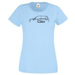 Autó fan Clio minima női rövid ujjú póló