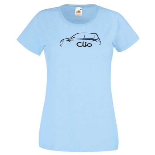 Autó fan Clio minima női rövid ujjú póló
