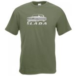 Retro Lada kocka minima férfi rövid ujjú póló