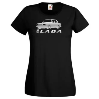 Retro Lada kocka minima női rövid ujjú póló
