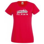 Retro Lada kocka minima női rövid ujjú póló