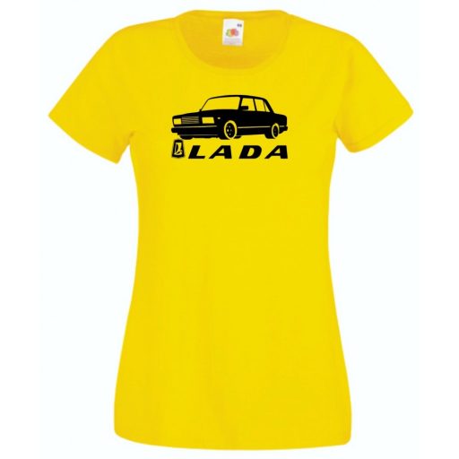 Retro Lada kocka minima női rövid ujjú póló