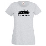Retro Lada kocka minima női rövid ujjú póló