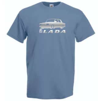 Retro Lada kocka minima férfi rövid ujjú póló