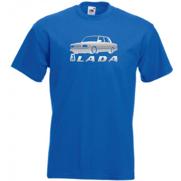 Retro Lada kocka minima férfi rövid ujjú póló