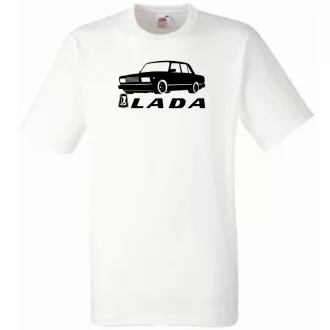 Retro Lada kocka minima férfi rövid ujjú póló