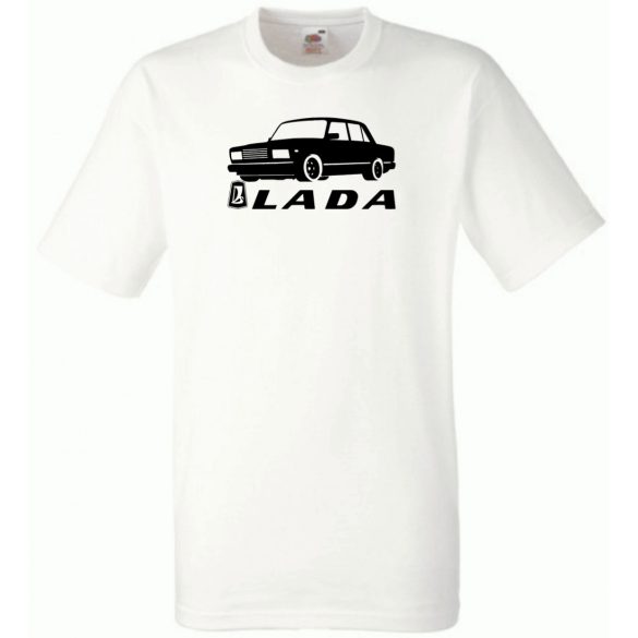 Retro Lada kocka minima férfi rövid ujjú póló