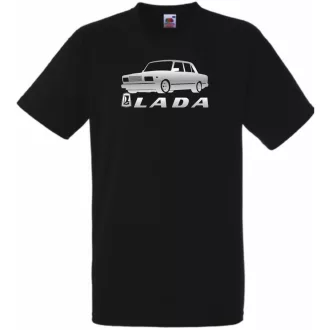 Retro Lada kocka minima férfi rövid ujjú póló