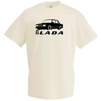 Retro Lada kocka minima férfi rövid ujjú póló