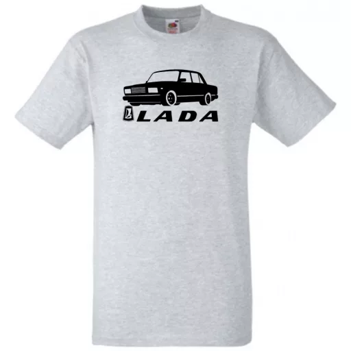 Retro Lada kocka minima férfi rövid ujjú póló