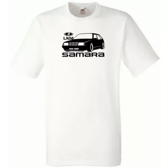 Retro Lada Samara minima férfi rövid ujjú póló