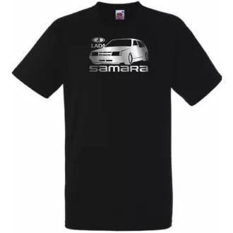 Retro Lada Samara minima férfi rövid ujjú póló