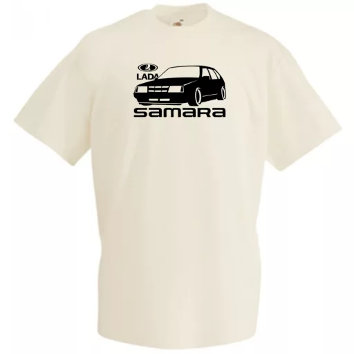 Retro Lada Samara minima férfi rövid ujjú póló