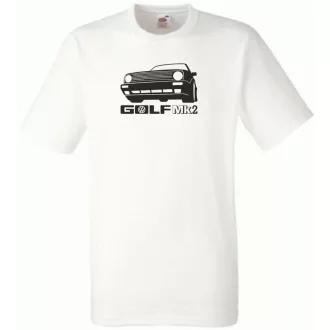 Autó fan Golf MK2 minima férfi rövid ujjú póló