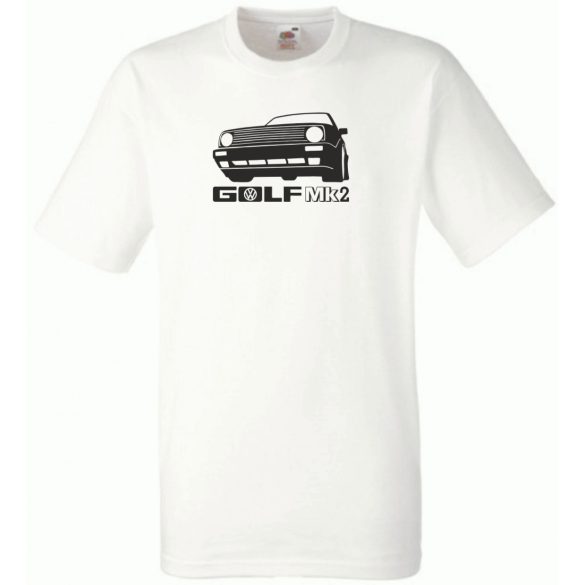 Autó fan Golf MK2 minima férfi rövid ujjú póló