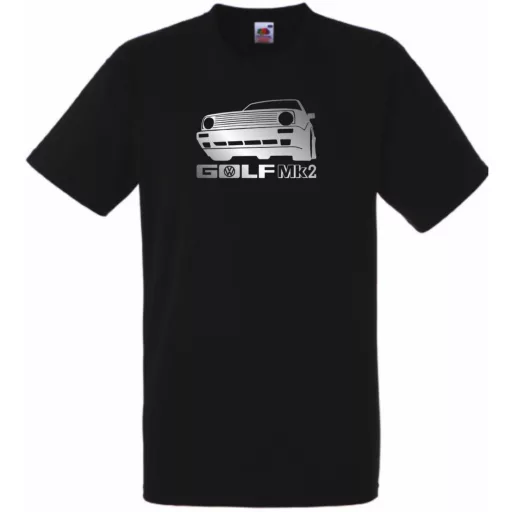 Autó fan Golf MK2 minima férfi rövid ujjú póló