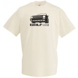 Autó fan Golf MK2 minima férfi rövid ujjú póló