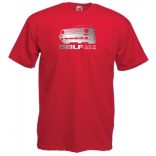 Autó fan Golf MK2 minima férfi rövid ujjú póló