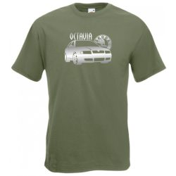 Autó fan Octavia férfi rövid ujjú póló