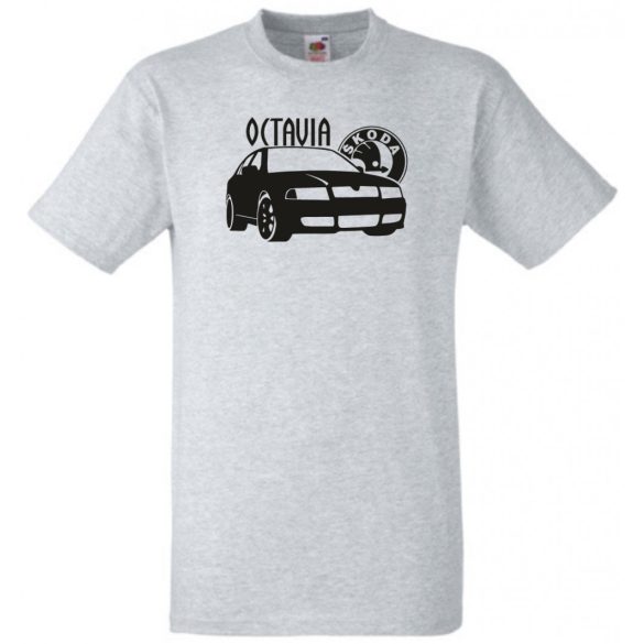 Autó fan Octavia férfi rövid ujjú póló