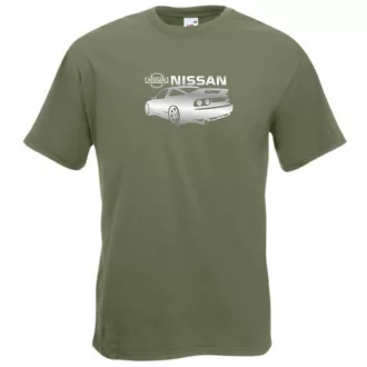 Autó fan Nissan minima férfi rövid ujjú póló