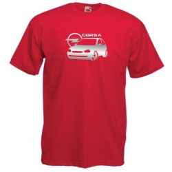 Autó fan Opel Corsa minima férfi rövid ujjú póló